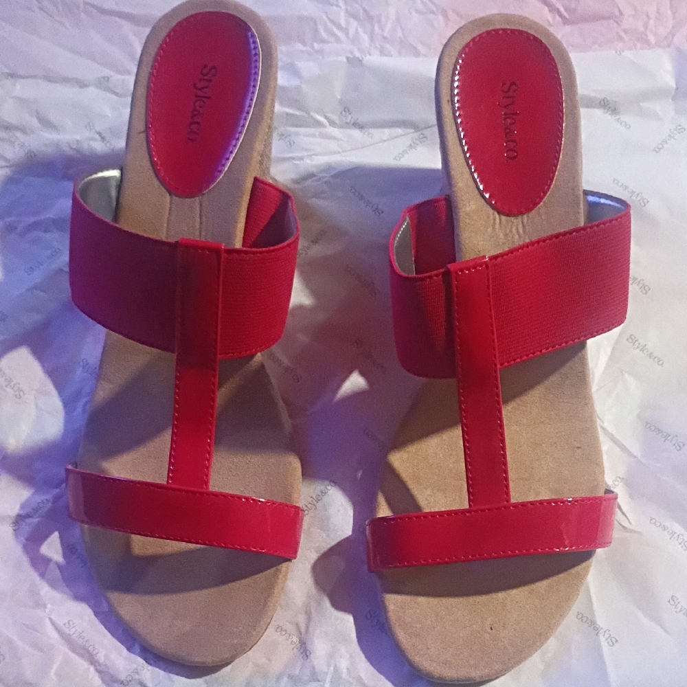 Style & Co. Red Women's Sandals